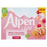 Alpen Light White Chocolate Raspberry & Shortcake Cereal Bars