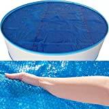 OKUOKA Rainproof Pool Cover Swimming Pool Insulation Cover for Round Above Ground Pools 9m - 2m, Heavy-Duty Bubble Pool Solar Floating Thermal Blanket Cover (Size : 5.5m/18ft)