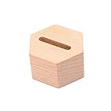 Loufy Wooden Hexagon Heart-Shaped Ring Present, Couple Ring Present, Gift Ring Holder (Single Slot)