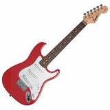 Squier by Fender Mini Stratocaster Electric Guitar (Dakota Red)