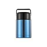 DIGJOBK Lunch Box Vacuum Lunch Box Food Grade Stainless Steel Food Thermos Vacuum Lunch Container Jar Heat Resistant Food Container(Color:Blue 800ML)