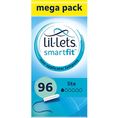 Lil-lets non-applicator lite tampons x 96 | 6 packs of 16 | light flow