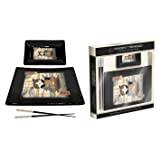 Pyramid International Vincent Trinidad Sushi Set with Ceramic Sushi Platter, Dipping Tray and Lacquered Wooden Chopsticks (Neko Cat Design) - Official Merchandise, GP85783