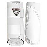 Equilibrium Tri-Zone Brushing Boots White - It's ideal for your all your hacking, training, schooling and flatwork needs Horse Boot Size - XL
