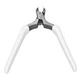 Cuticle Trimmer Cuticle Nippers Professional Stainless Steel Cuticle Cutter Dead Skin Remover Pedicure Manicure Tools for Fingernails and Toenails (White)