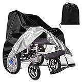 Wheelchair Dust Cover Waterproof Wheelchair Rain Cover Heavy Duty Mobility Scooter Cover with Drawstring Storage Bag for Outdoor Indoor Electric Wheel Chair Protection 39 * 29 * 39inch