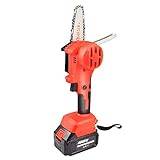 NOALED Cordlesss Chainsaw With Battery, Electric Chainsaw Cordless Mini,Handheld Mini Chainsaw 4Inch 36V,For Tree Branch Wood Cutting