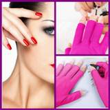 SHEIN UV Gloves for Gel Nail Lamp Professional UV Protection Gloves for Manicures Nail Art Skin Care Fingerless Anti UV Glove Protect Hands from UV Harm