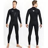 Wetsuit for Men Women, 3Mm Neoprene Full Body Thermal Diving Suits, Adult Winter & Summer Drysuit Swimming Triathlon Stretch Swimwear Long Sleeve Surfing One Piece Dive Skin