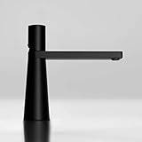 Brushed Gold Basin Faucet Brass Bathroom Faucet Mixer Tap Wash Basin Faucet Rose Gold Hot and Cold Lavotory Faucet (Color : Black Short)