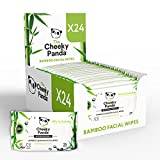 The Cheeky Panda Bamboo Facial Make Up Remover Wipes | Sustainable Face Wipes Eye Makeup Remover | Unscented Face Wipes Multipack | 24 Packs of 25 (600 Face Wipes)
