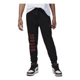 (GS) Air Jordan Essentials Member Fleece Pants 'Black Red' - black - L