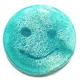 Handmade Smiley Face Loofah Soap Bar for a Luxurious Bath or Shower - Stocking Filler Gift Soap - Luxury Fun Soap Scrub 120g (Raspberry & Pomegranate, 1)