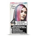Stargazer Yummy Colour 4 Shade Semi-Permanent Hair Dye Strips Kit - Pastel