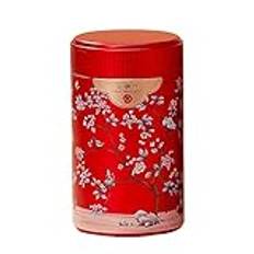 Oadnijuie Fashion Tea Canister Unique Metal Tea Caddys Convenient Tea Storage Container Office Tea Tin With Lid Container Multifunctional Tea Container Home Decor Tea Container