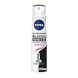 NIVEA Black & White Invisible Original Anti-Perspirant Deodorant Spray Pack Of 6 (6 x 250 ml), 48hr Deodorant For Women, No Stain Anti-Perspirant Spray For Women