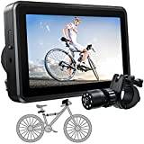 FEISIKE Handlebar Bike Mirror, Bicycle Mirror with 4.3'' HD Night Vision Function,195° Super Wide Angle, Bracket Adjustable Rotatable, Safe Bike Camera Monitor to See What's Coming from Behind