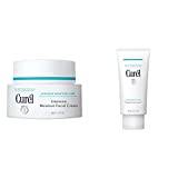 Curel Intensive Moisturiser Face Cream for Dry, Sensitive Skin, 40g & Makeup Remover Cleansing Oil Gel for Dry, Sensitive Skin, 130ml
