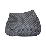 Sharplace Horse Saddle Pad Horse Sweat Pad Lightweight Equestrian Equipment with Pocket Cotton Breathable Wear Resistant Mat Riding Pad