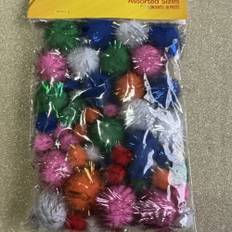 Crayola glitter pom poms pack of 50 asstd sizes