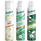 Batiste Bare Essentials Bundle 3-Pack Dry Shampoo Variety Bundle for Gentle, Simple Hair Care: Bare, Damage Control, and Naturally - 3 x 200ml
