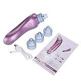 Blackhead Vacuum Removal Pore with 4 Interchangeable Heads, 40 KPa Power Blackhead Remover Tool, Cleaner, Acne Suction Cleaner, Face Care (Purple)