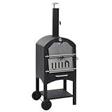 Furniture Home Tools Charcoal Fired Outdoor Pizza Oven with Fireclay Stone
