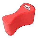 Lanko Pull Buoy Swim Training Leg Float for Adults & Youth Swimming Pool Strokes & Upper-Body Strength EVA & Free,Red