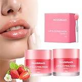 2024 Natural Nourishing Lip Scrub, 20 g, Peach Lip Scrubs, Lip Mask, Sleeping Mask, Berry Moisturising Lip Balm for Lip Scrub, Lip Scrub Repair (2 Pieces)
