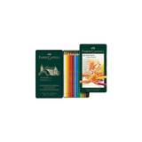 Faber-Castell Tin Of 12 Polychromos Blendable, Lightfast Drawing And Colouring Pencils For Artists, Beginners, Professionals, Students, Crafts