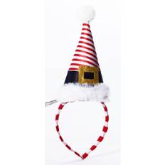 Mini Striped Santa Hat Costume Headband - One Size