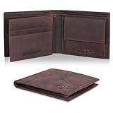 Eono Brown Vintage Wallet | Mens Leather Wallet | Leather Travel Wallet | Buisness Card Holder | 6 Credit Card Slot | Card Holder