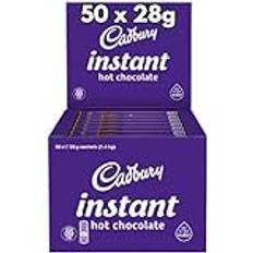 Cadbury Instant Hot Chocolate Sticks 28g | Pack of 50 | Just add water