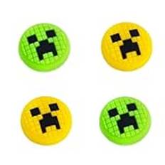 TIKOdirect Cute Thumb Grip Caps Compatible with Nintendo Switch Joy-con/OLED/Switch Lite, Kawaii Joystick Cap Grip 4PCS Soft Silicone Protective Ergonomic Button Cover, Green