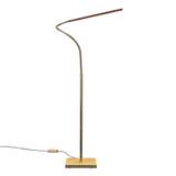 Catellani & Smith - Lola T LED Table Lamp - messing/unbehandelt/BxH 42x40cm/Kupferstab/LED 3x1W/350mA/110-240V/300lm/2700K/CRI80/dimmbar - brass (40.0 x 42.0 x 10.0cm)