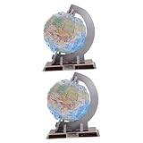 ifundom 2 Sets Aerospace 3d Puzzle 3d Solar System Jigsaw Early Learning Map Globe for Puzzle Astronomy Planets 3d Jigsaw Puzzle Ball Children's Paper Intelligent