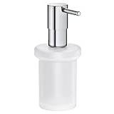 GROHE Start Spare Soap Dispenser in for GROHE Start and GROHE Start Cube QuickFix Soap Dispenser Holders. Glass and Metal, Size 157 x 92 mm, Chrome, 41188000
