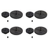 Fcuajdkq 4X Upgrade Metal Reduction Gear Motor Gear for 144001 1/14 RC Car Parts
