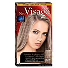 Visage Hair Fashion Permanent Hair Color 12 Dark Ash Blond Permanent hair color cream with Keratin and Argan oil