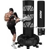 RDX XXL 150KG Target Free Standing Punching Bag with Cover & Gloves – 72” Adult Heavy Pedestal Punch Bag Set - 17 Suction Cup 8 Extended Legs Stand Base - Kick Boxing MMA Muay Thai Home Gym Fitness