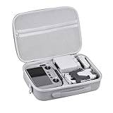 REYGEAK Mini 4 Pro RC 2 Case, Large Capacity Portable PU Leather Storage Bag for DJI Mini 4 Pro Fly More Combo Drone RC2 Controller Kit Accessories