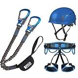 Climbing Set LACD Pro Blue + Strap Start Size S + Climbing Helmet Protector Blue