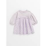 Lilac Floral Sweatshirt Dress Up to 3 mths