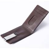 Brown Leather Continental Wallet And Money Clip
