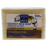 Pure Coconut Milk Bar Soap by Kiss My Face for Unisex - 3 x 3.5 oz Soap