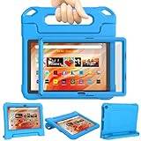 Fire HD 10 Tablet Case Kids (13th/11th Gen, 2023/2021) - TrendGate Lightweight Kid-Proof Cover Built-in Screen Protector Handle Stand for Kindle Fire HD 10/Plus/Kids/Pro Tablet, Not for iPad - Blue