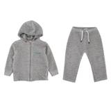Bonpoint Grey Knit Embroidered Tracksuit Size 18-24 Months