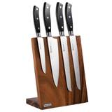 4 Piece Knife Set & Walnut Magnetic Block - Gourmet Classic Knives by ProCook