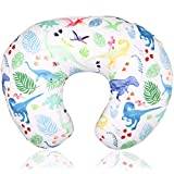 Floral Nursing Pillow Cover Breastfeeding Pillow Slipcover for Baby Boys & Girls Washable & Breathable Soft Fabric Fits Snug On Infant Watercolor Flower Nursing Pillow Case for Newborn 