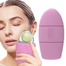 Facial Ice Rollers, Leak-Proof Reusable Cryotherapy Facial Brush, Ice Globes Face Ice Rollers Skin Care, Facial Skin Neck Massage, Ice Rollers for Face & Eye Puffiness Teksome